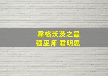 霍格沃茨之最强巫师 君明思